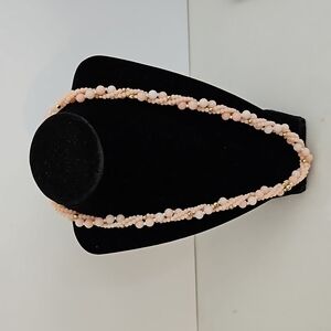 TRIFARI Vintage Soft Pink 22" Necklace